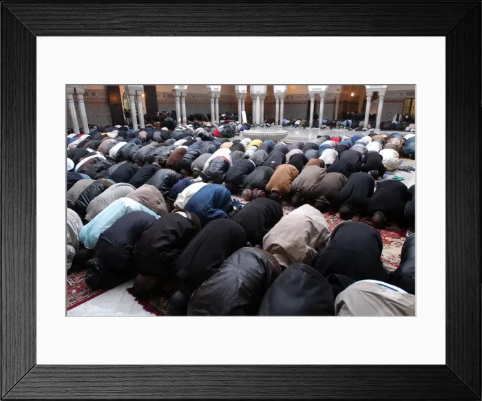 Framed Print : Eid at the Paris Great Mosque, Paris, France, Europe Framed Print : Eid at the Paris Great Mosque, Paris, France, Europe