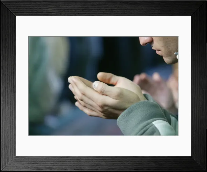 Framed Print : Muslim at prayer, Sallanches, Haute Savoie, France, Europe Framed Print : Muslim at prayer, Sallanches, Haute Savoie, France, Europe