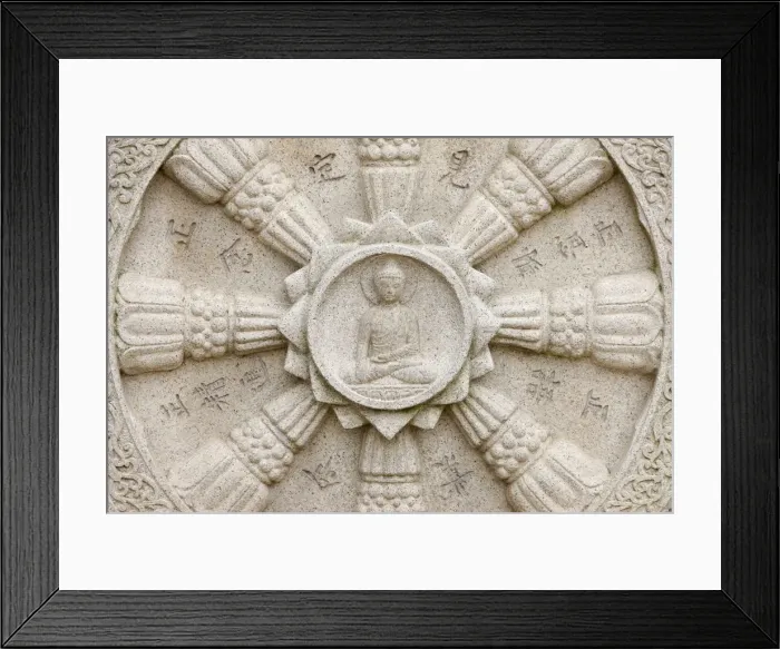 Framed Print : Dharma wheel, Seoul, South Korea, Asia Framed Print : Dharma wheel, Seoul, South Korea, Asia