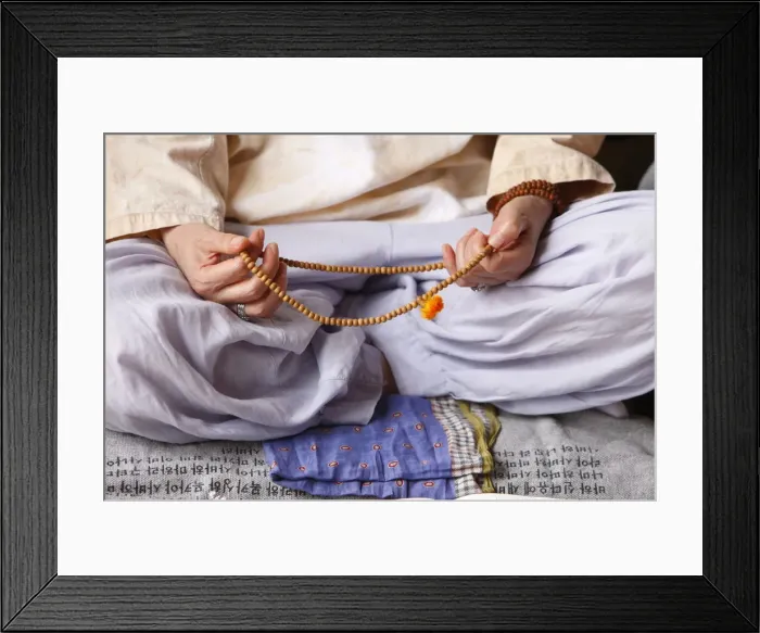 Framed Print : Buddhist prayer beads, Seoul, South Korea, Asia Framed Print : Buddhist prayer beads, Seoul, South Korea, Asia