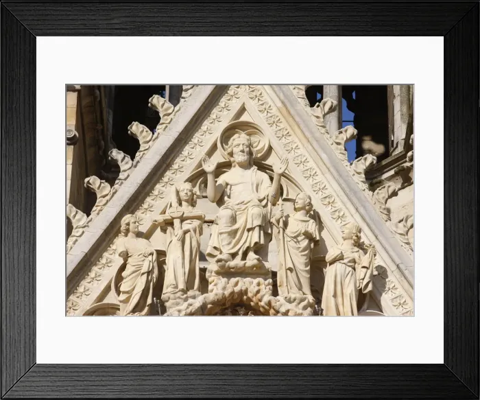 Framed Print : The Last Judgment, west front of Reims Cathedral, UNESCO World Heritage Site, Reims Framed Print : The Last Judgment, west front of Reims Cathedral, UNESCO World Heritage Site, Reims