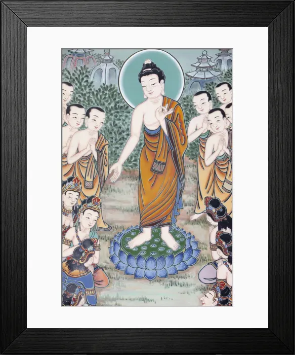 Framed Print : The Life of Buddha, Seoul, South Korea, Asia Framed Print : The Life of Buddha, Seoul, South Korea, Asia