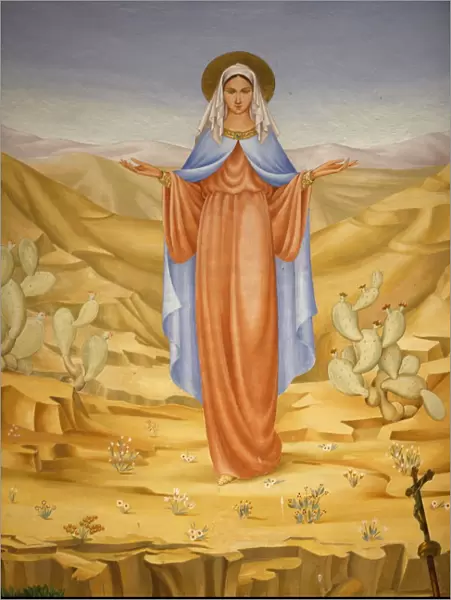 Painting of the Virgin Mary in the Holy Land in the Visitation church in Ein Kerem