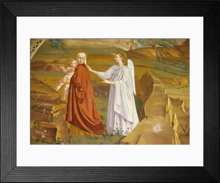 Framed Print : Painting of the Massacre of the Innocents ordered by Herod in the Visitation church in
