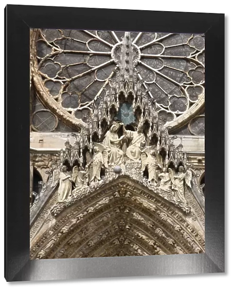 Marys Coronation, Marys Gate, Reims Cathedral, UNESCO World Heritage Site