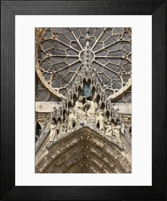 Framed Print : Marys Coronation, Marys Gate, Reims Cathedral, UNESCO World Heritage Site Framed Print : Marys Coronation, Marys Gate, Reims Cathedral, UNESCO World Heritage Site