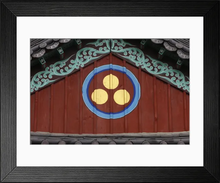 Framed Print : Buddhist symbol of one circle and the three jewels of Buddhism, the Buddha Framed Print : Buddhist symbol of one circle and the three jewels of Buddhism, the Buddha