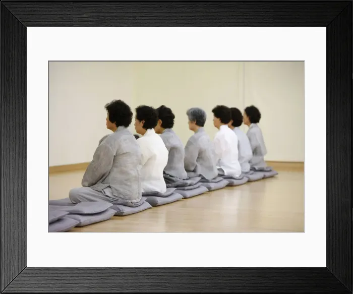 Framed Print : Zen meditation, Seoul, South Korea, Asia