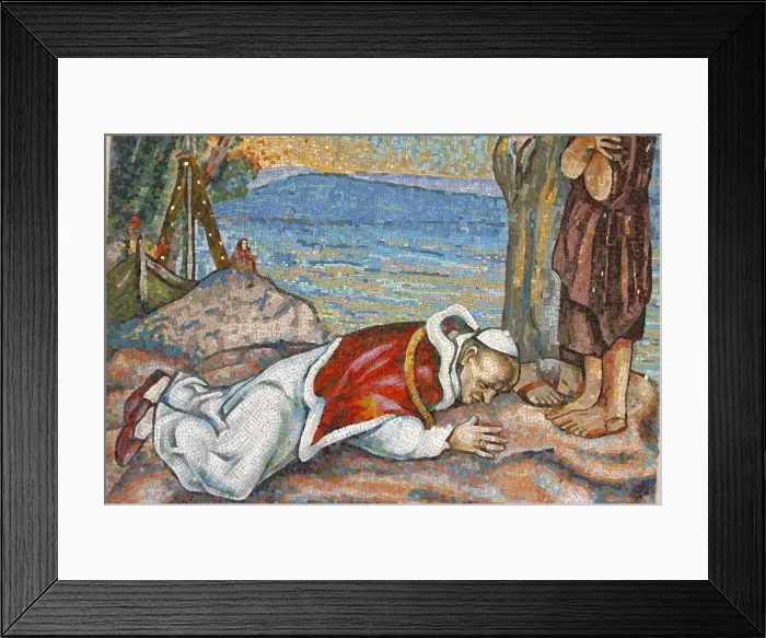 Framed Print : Pope Paul VI kissing the Holy Land, Galilee, Israel, Middle East Framed Print : Pope Paul VI kissing the Holy Land, Galilee, Israel, Middle East