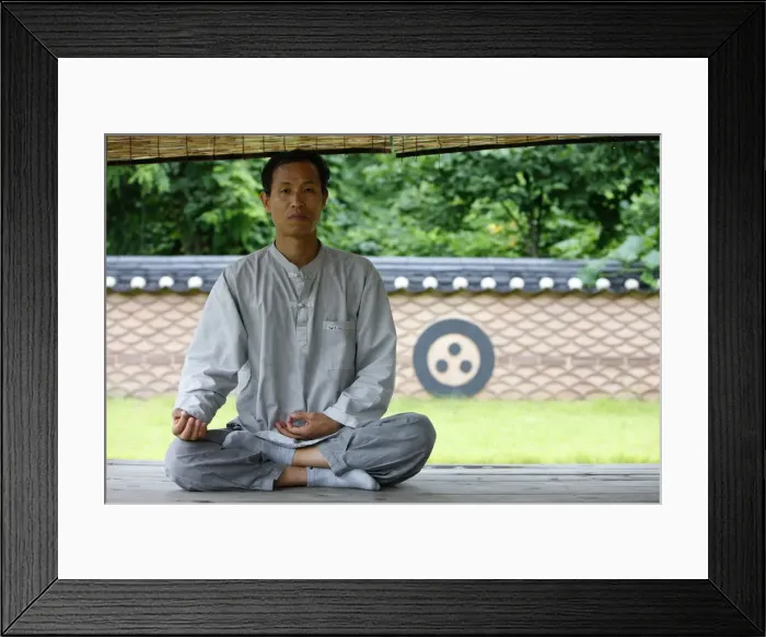 Framed Print : Zen meditation, Seoul, South Korea, Asia