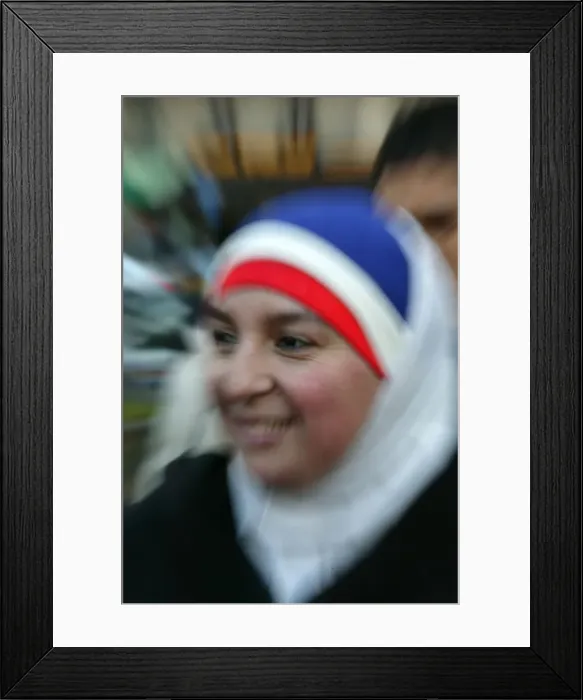 Framed Print : Muslim demonstration in Paris, France, Europe