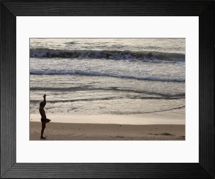 Framed Print : Man doing yoga on Jaffa beach, Jaffa, Israel, Middle East Framed Print : Man doing yoga on Jaffa beach, Jaffa, Israel, Middle East