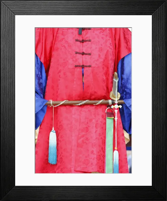 Framed Print : Royal guard, Changdeokgung Palace, Seoul, South Korea, Asia