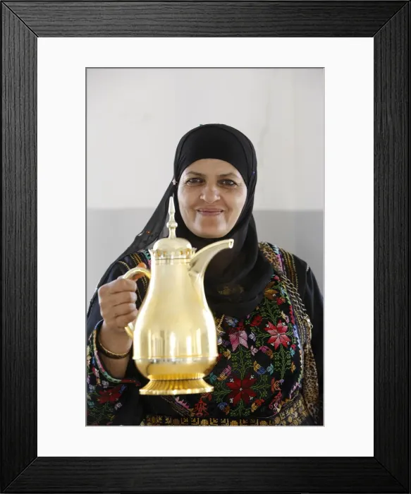 Framed Print : Palestinian volunteer offering coffee at the Physicians for Human Rights Framed Print : Palestinian volunteer offering coffee at the Physicians for Human Rights