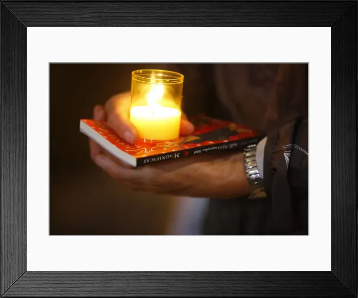 Framed Print : Vigil at Notre Dame cathedral, Paris, France, Europe Framed Print : Vigil at Notre Dame cathedral, Paris, France, Europe