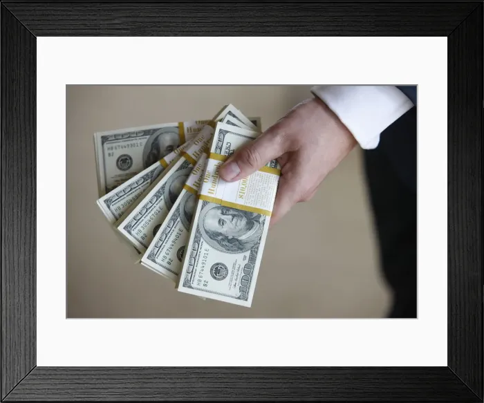 Framed Print : US Dollars, France, Europe Framed Print : US Dollars, France, Europe