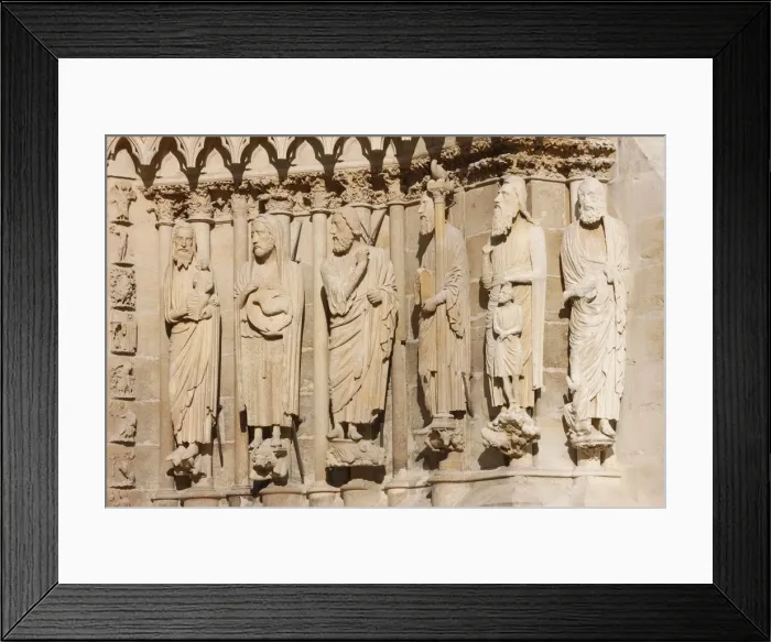 Framed Print : Statues of Simon, John the Baptist, Isaiah, Moses, Abraham Framed Print : Statues of Simon, John the Baptist, Isaiah, Moses, Abraham