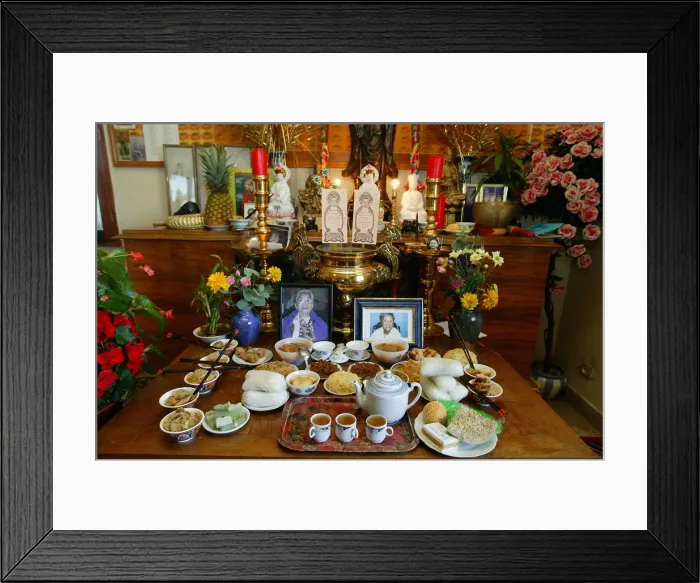 Framed Print : Elders altar, Tu An pagoda, Bonneville, Haute Savoie, France, Europe Framed Print : Elders altar, Tu An pagoda, Bonneville, Haute Savoie, France, Europe