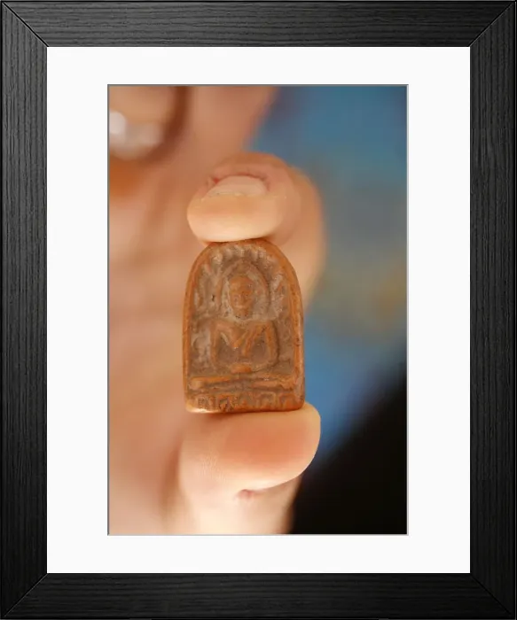 Framed Print : Buddhist amulet, Paris, France, Europe