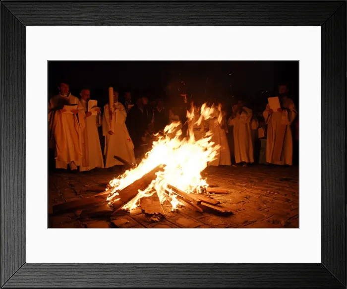 Framed Print : Easter vigil, Paris, Ile de France, France, Europe Framed Print : Easter vigil, Paris, Ile de France, France, Europe