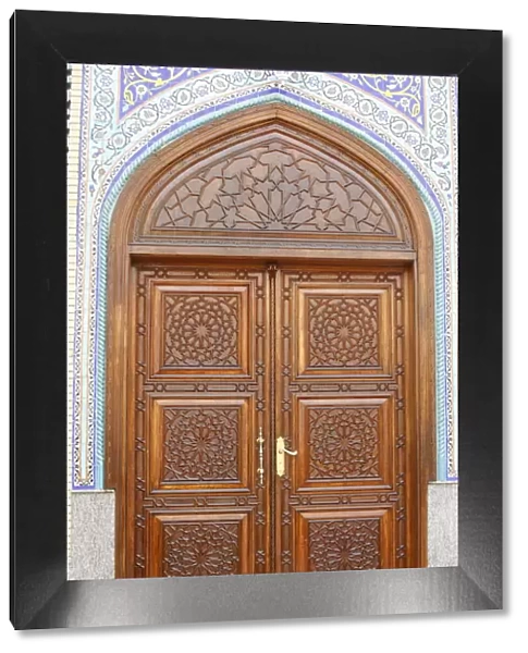 Ali Bin Abi Taleb Mosque door, Dubai, United Arab Emirates, Middle East
