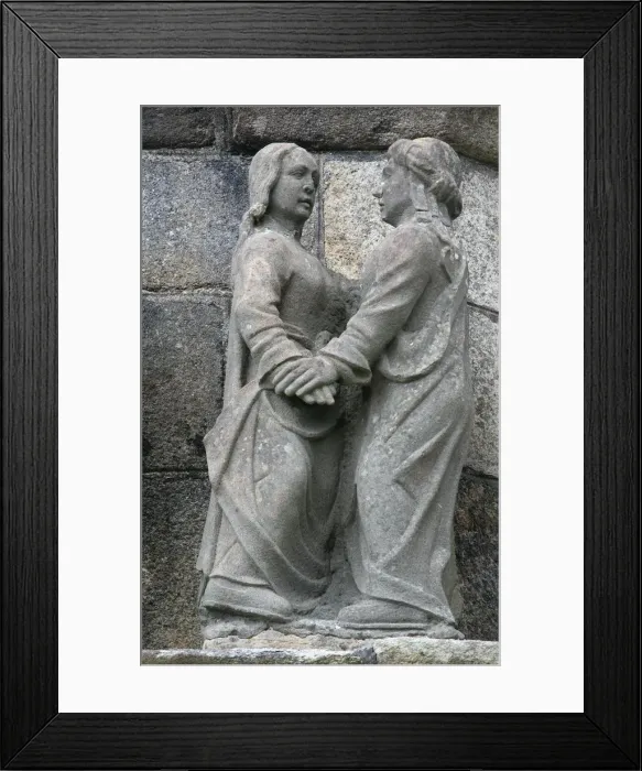 Framed Print : The Visitation on the Plougonven calvary, Plougonven, Finistere, Brittany, France, Europe Framed Print : The Visitation on the Plougonven calvary, Plougonven, Finistere, Brittany, France, Europe