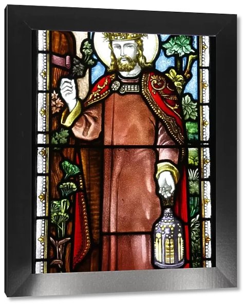 Jesus the King and Light of the World, 19th century stained glass in St