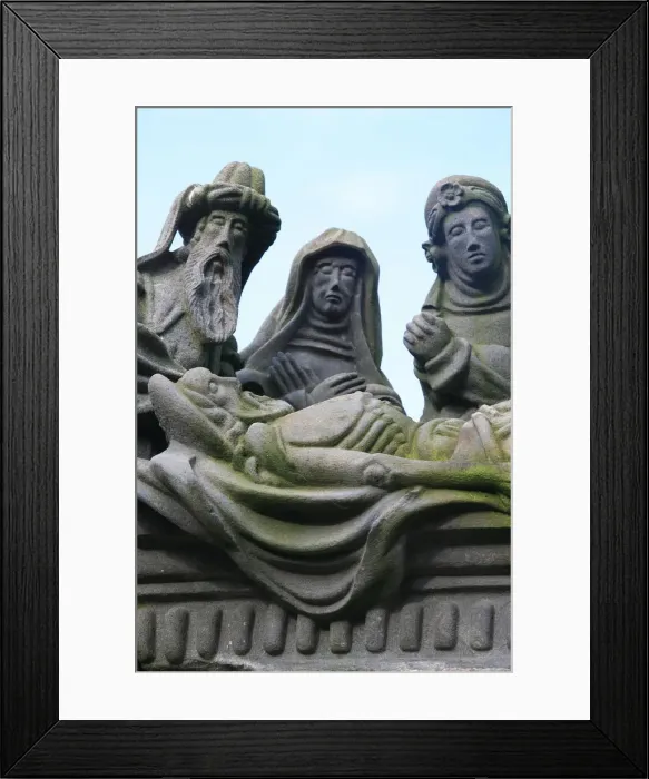Framed Print : Entombment, a scene from the Life of Jesus on the Guimiliau calvary, Guimiliau, Finistere Framed Print : Entombment, a scene from the Life of Jesus on the Guimiliau calvary, Guimiliau, Finistere