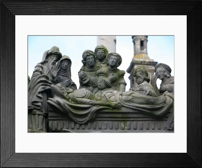 Framed Print : Entombment, a scene from the Life of Jesus on the Guimiliau calvary, Guimiliau, Finistere Framed Print : Entombment, a scene from the Life of Jesus on the Guimiliau calvary, Guimiliau, Finistere