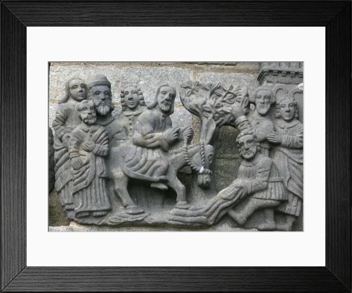 Framed Print : A scene from the Life of Jesus on the Guimiliau calvary, Guimiliau, Finistere, Brittany Framed Print : A scene from the Life of Jesus on the Guimiliau calvary, Guimiliau, Finistere, Brittany