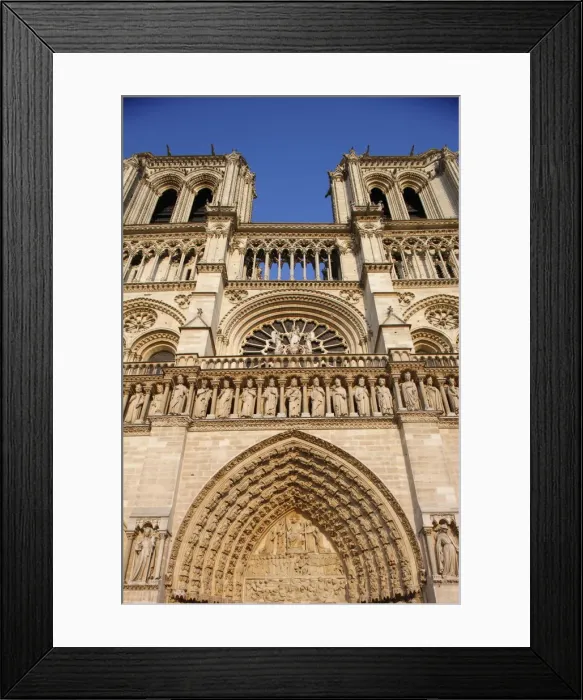 Framed Print : West front, Notre Dame Cathedral, UNESCO World Heritage Site, Paris, France, Europe Framed Print : West front, Notre Dame Cathedral, UNESCO World Heritage Site, Paris, France, Europe