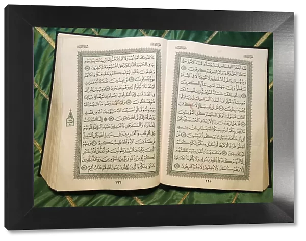 Koran in a Bektachi turbe, Tirana, Albania, Europe