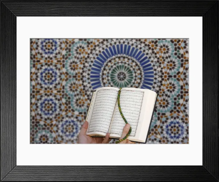 Framed Print : Koran reading, Paris, France, Europe