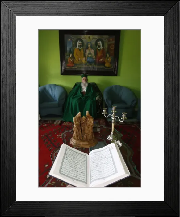Framed Print : S. S. Haxhi Dede Reshat Bardhi sitting in the Tirana Bektachi HQ, Tirana, Albania, Europe Framed Print : S. S. Haxhi Dede Reshat Bardhi sitting in the Tirana Bektachi HQ, Tirana, Albania, Europe