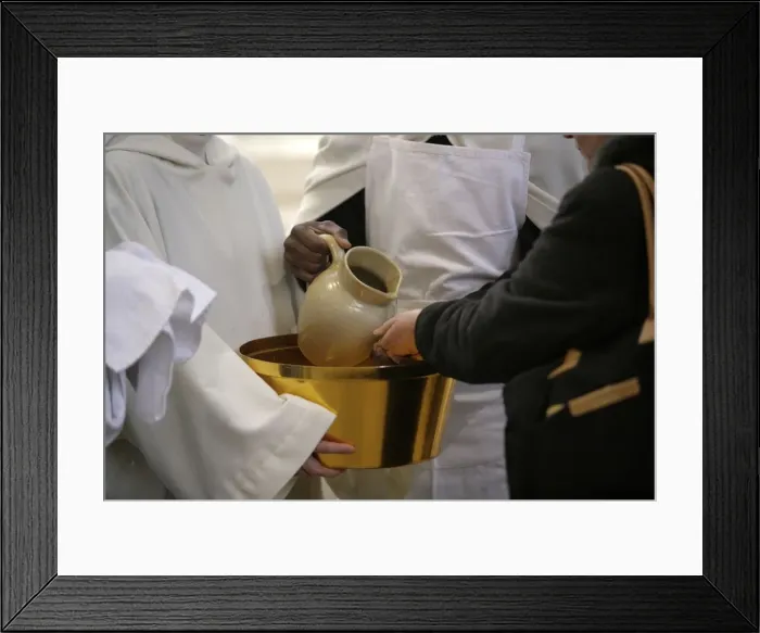 Framed Print : Mass in Saint Gervais Catholic church run by a monastic community, Paris, France, Europe Framed Print : Mass in Saint Gervais Catholic church run by a monastic community, Paris, France, Europe