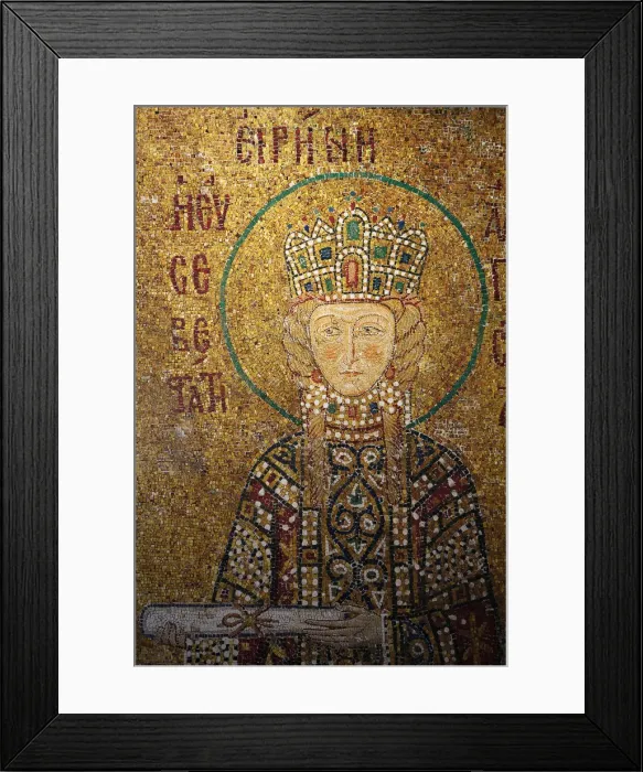 Framed Print : Mosaic of Empress Irene holding a scroll, Hagia Sophia, Istanbul, Turkey, Europe Framed Print : Mosaic of Empress Irene holding a scroll, Hagia Sophia, Istanbul, Turkey, Europe