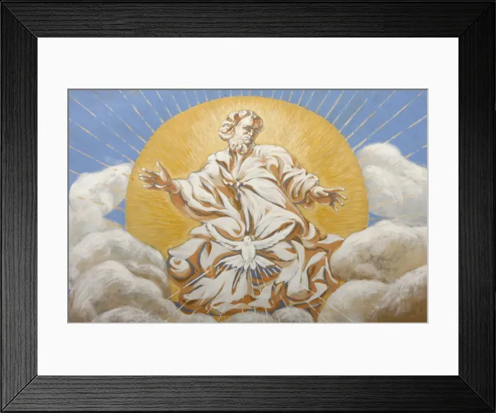 Framed Print : God and the Holy Ghost in Saint-Nicolas de Veroce church, Haute Savoie, France, Europe Framed Print : God and the Holy Ghost in Saint-Nicolas de Veroce church, Haute Savoie, France, Europe