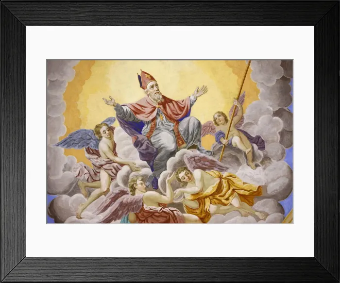 Framed Print : Life of St. Nicolas in Saint-Nicolas de Veroce church, Haute Savoie, France, Europe Framed Print : Life of St. Nicolas in Saint-Nicolas de Veroce church, Haute Savoie, France, Europe