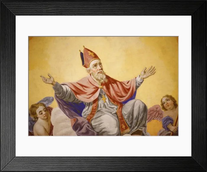 Framed Print : Life of St. Nicolas in Saint-Nicolas de Veroce church, Haute Savoie, France, Europe Framed Print : Life of St. Nicolas in Saint-Nicolas de Veroce church, Haute Savoie, France, Europe