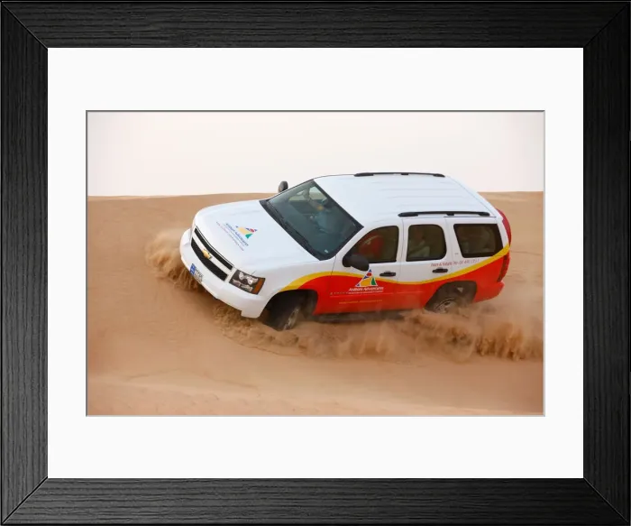Framed Print : Desert safari. Dubai, United Arab Emirates, Middle East Framed Print : Desert safari. Dubai, United Arab Emirates, Middle East