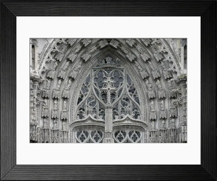 Framed Print : St. Gatien Cathedral gable and tympanum, Tours, Indre-et-Loire, France, Europe Framed Print : St. Gatien Cathedral gable and tympanum, Tours, Indre-et-Loire, France, Europe