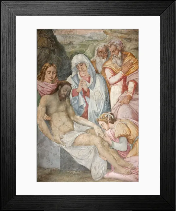 Framed Print : Jesus taken down from the cross, San Jeronimos church, Madrid, Spain, Europe Framed Print : Jesus taken down from the cross, San Jeronimos church, Madrid, Spain, Europe