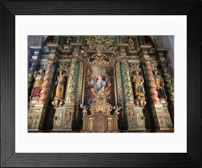 Framed Print : Baroque reredos, Our Lady of Assumption church, Cordon, Haute-Savoie, France, Europe Framed Print : Baroque reredos, Our Lady of Assumption church, Cordon, Haute-Savoie, France, Europe