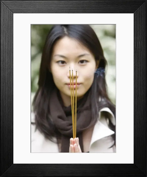Framed Print : Vesak celebration at Vincennes Buddhist temple, Paris, France, Europe