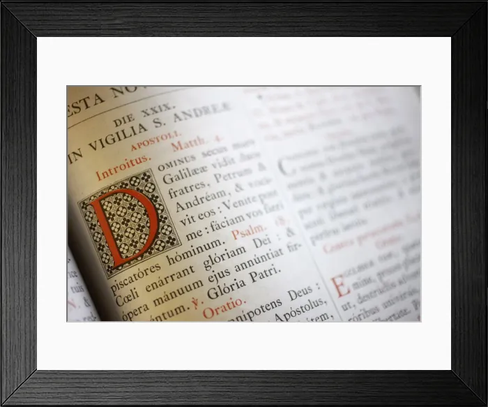 Framed Print : Latin Missal, Lyon, Rhone, France, Europe Framed Print : Latin Missal, Lyon, Rhone, France, Europe