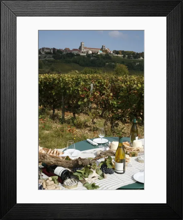 Framed Print : Wine in Vezelay, Yonne, Burgundy, France, Europe Framed Print : Wine in Vezelay, Yonne, Burgundy, France, Europe
