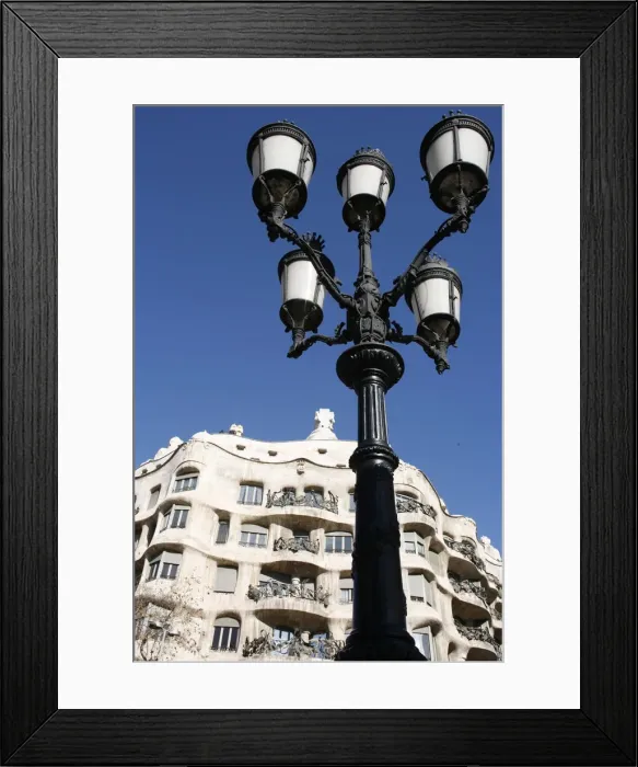 Framed Print : La Pedrera (Casa Mila) designed by Antonio Gaudi, Barcelona, Catalonia, Spain, europe Framed Print : La Pedrera (Casa Mila) designed by Antonio Gaudi, Barcelona, Catalonia, Spain, europe