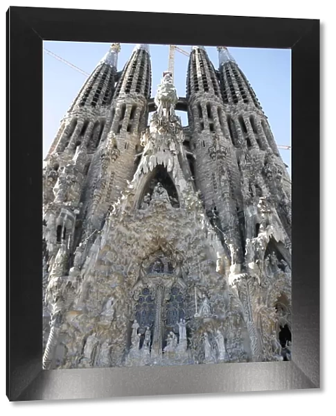 Nativity gate, Sagrada Familia, UNESCO World Heritage Site, Barcelona, Catalonia, Spain