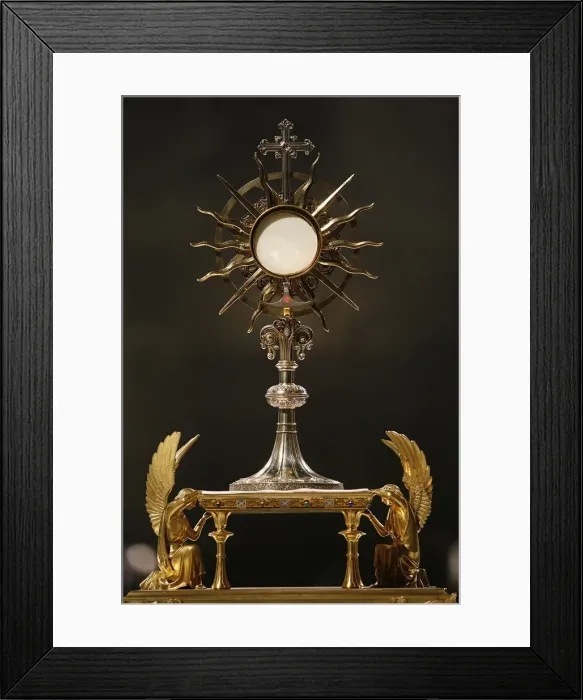 Framed Print : Holy sacrament in Paris cathedral, Paris, France, Europe Framed Print : Holy sacrament in Paris cathedral, Paris, France, Europe