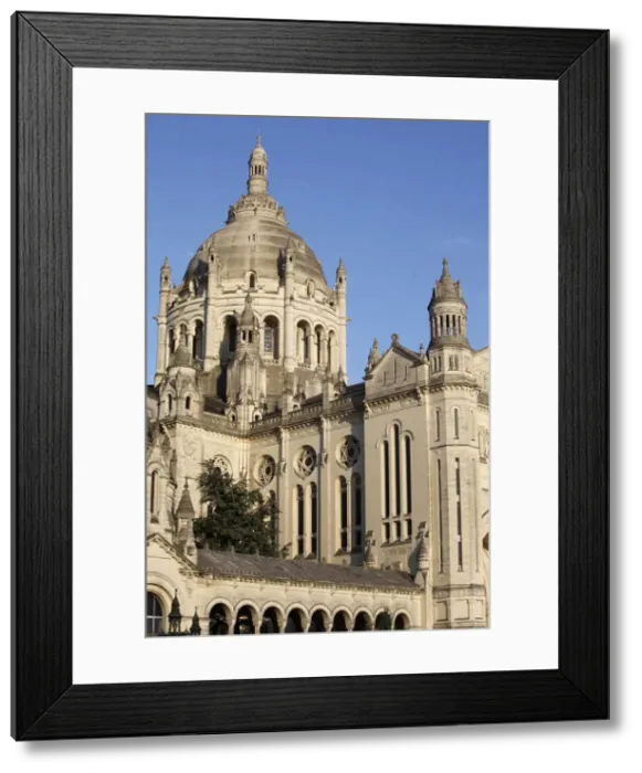Framed Print : Lisieux basilica, Lisieux, Calvados, Normandy, France, Europe